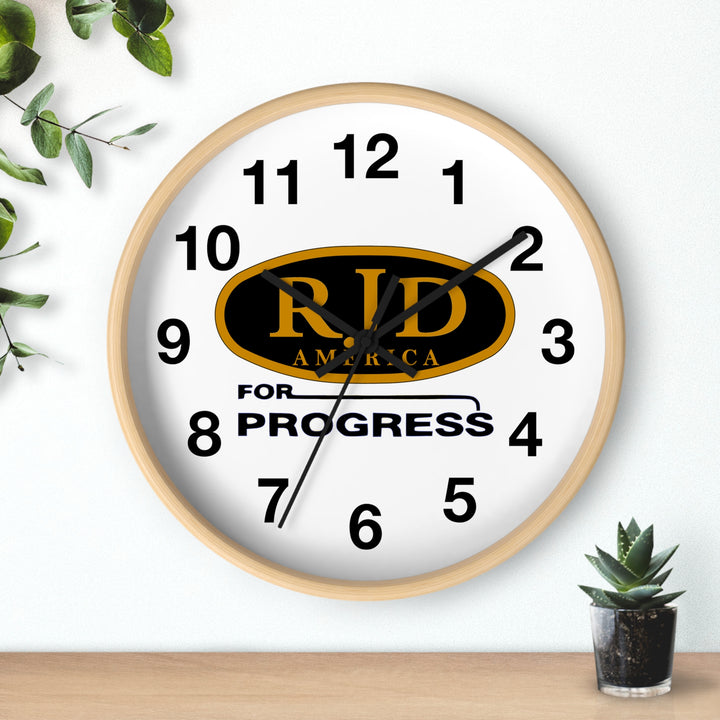 RJD America For Progress Wall Clock