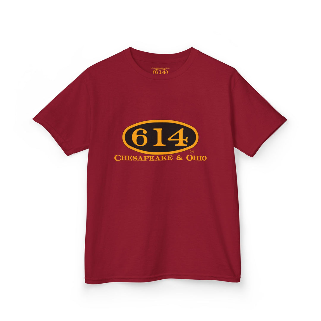 Kids Tee with C&O 614 Number Plate and Custom Artwork
