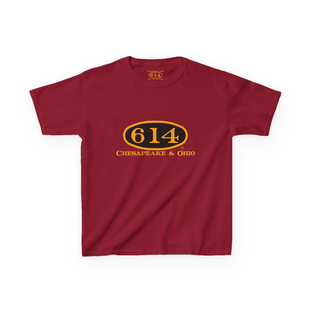 Kids Tee with C&O 614 Number Plate and Custom Artwork