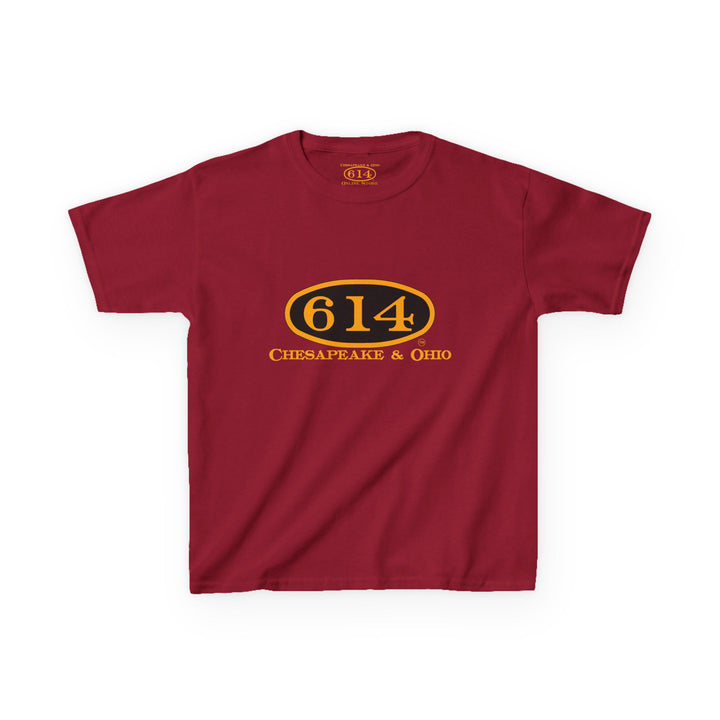 Kids Tee with C&O 614 Number Plate and Custom Artwork