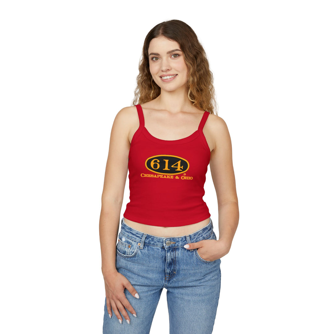 614 Number Plate Women's Spaghetti Strap Tank Top