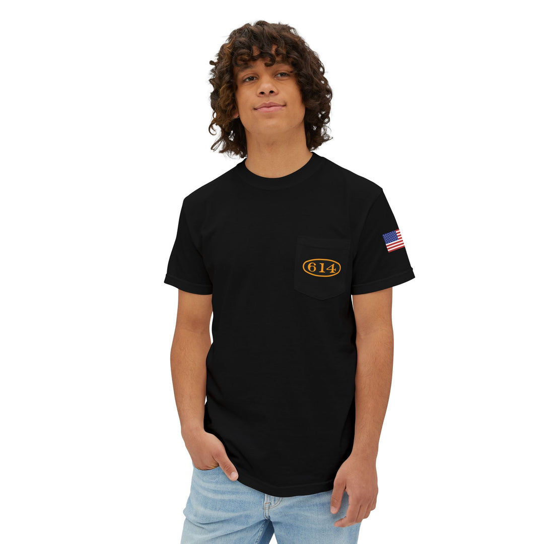 614 "Thoroughbred of the Rails" Unisex Garment-Dyed Pocket T-Shirt