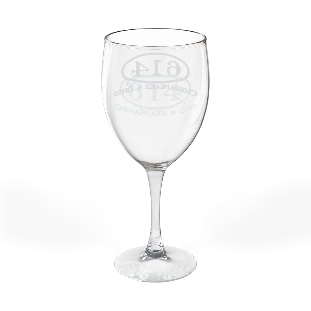 Engraved 10.5oz Wine Glass — C&O 614 Monogrammed