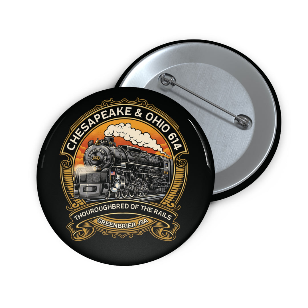 614 "Thoroughbred of the Rails" Custom Pin Button