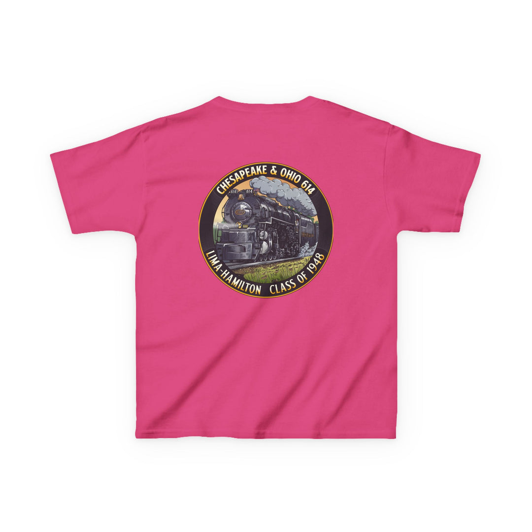 Kids Tee with C&O 614 Number Plate and Custom Artwork