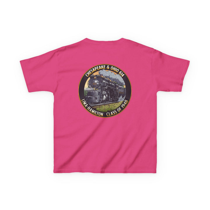 Kids Tee with C&O 614 Number Plate and Custom Artwork