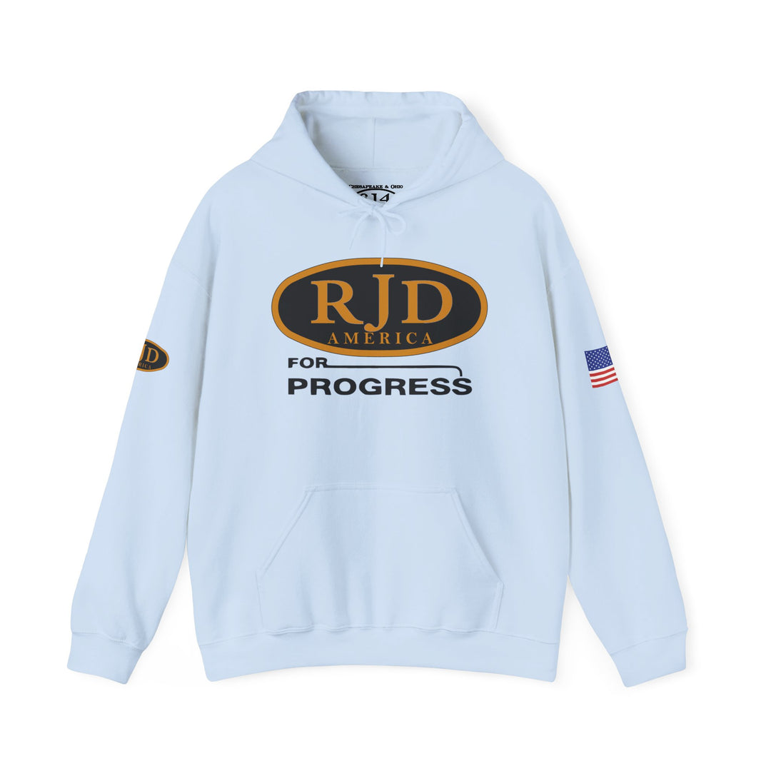 "RJD America for Progress" Hoodie — C&O 614 / RJD Logo on Back