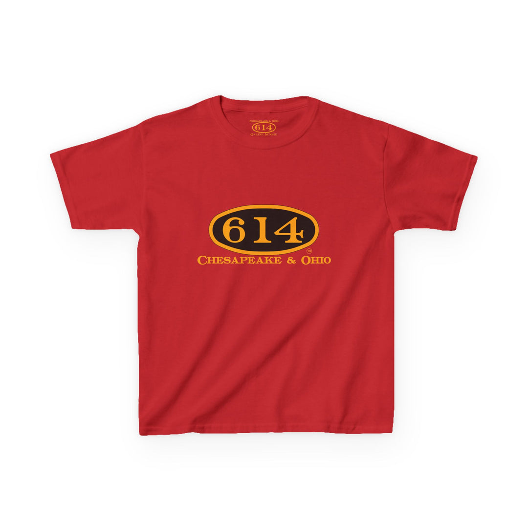 Kids Tee with C&O 614 Number Plate and Custom Artwork