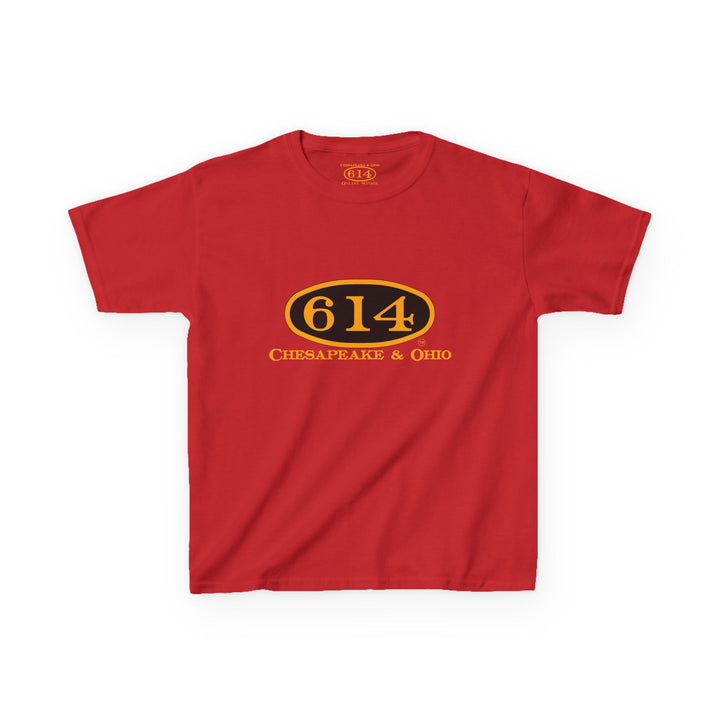 Kids Tee with C&O 614 Number Plate and Custom Artwork