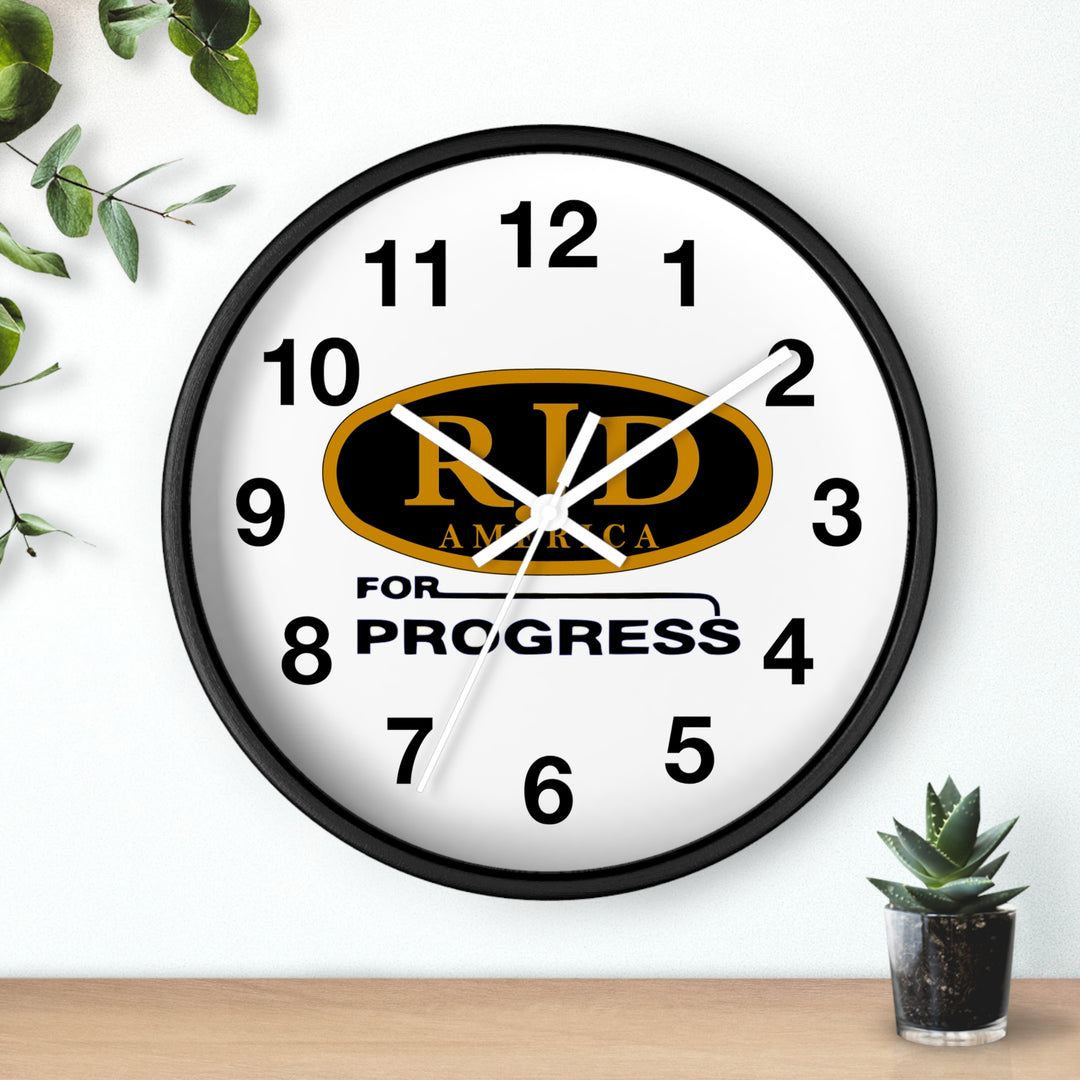 RJD America For Progress Wall Clock