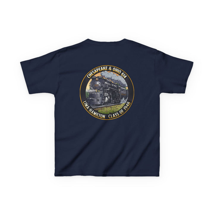 Kids Tee with C&O 614 Number Plate and Custom Artwork