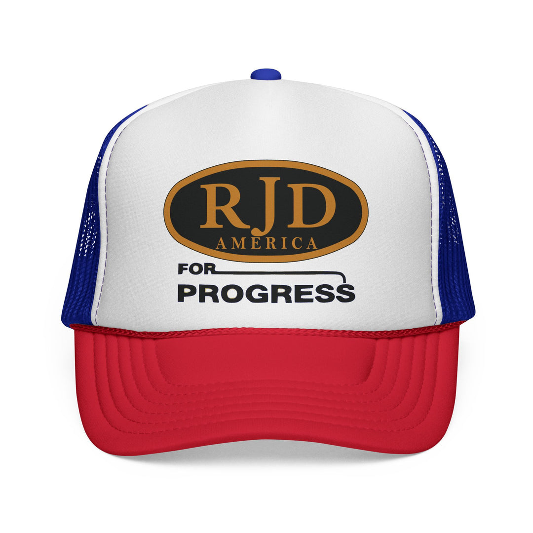 RJD America "For Progress" Trucker Cap — Mesh Snapback