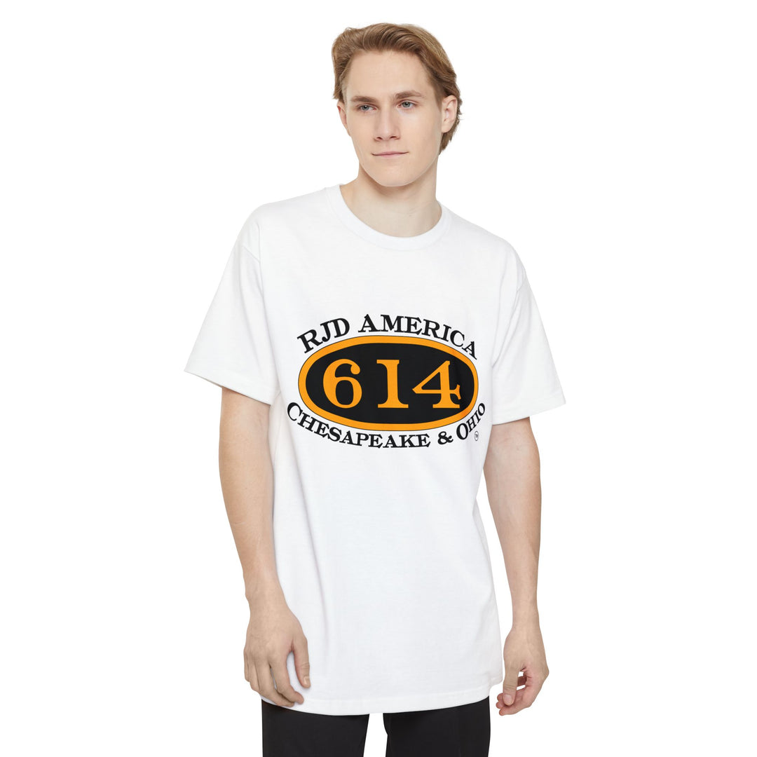 C&O 614 / RJD America - Big and Tall Size T-Shirt  with custom artwork on back