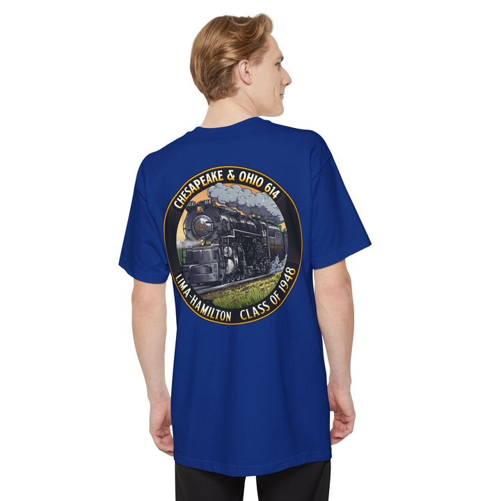 C&O 614 / RJD America - Big and Tall Size T-Shirt  with custom artwork on back