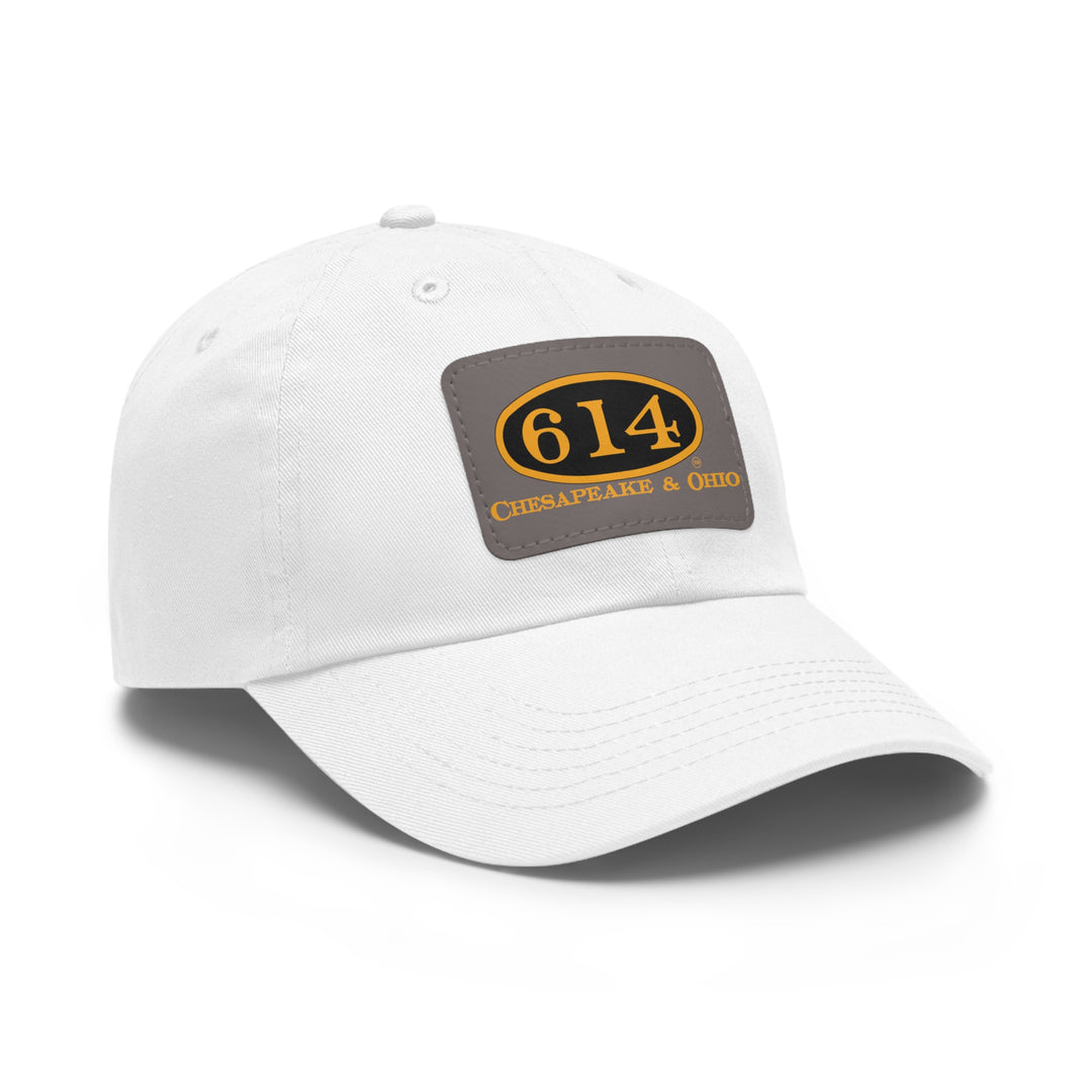 C&O 614 Leather Patch Screen Printed Dad Hat