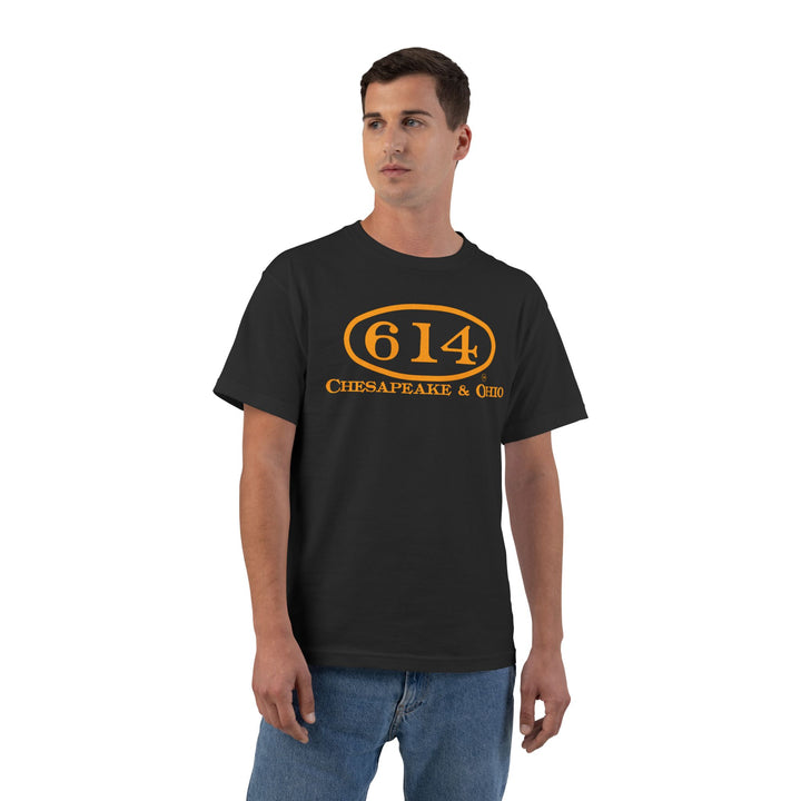 T-Shirt C&O 614 Chesapeake Number Plate Logo Short-Sleeve FRONT PRINTING ONLY