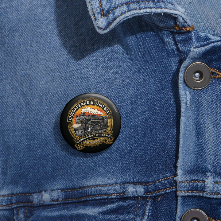 614 "Thoroughbred of the Rails" Custom Pin Button