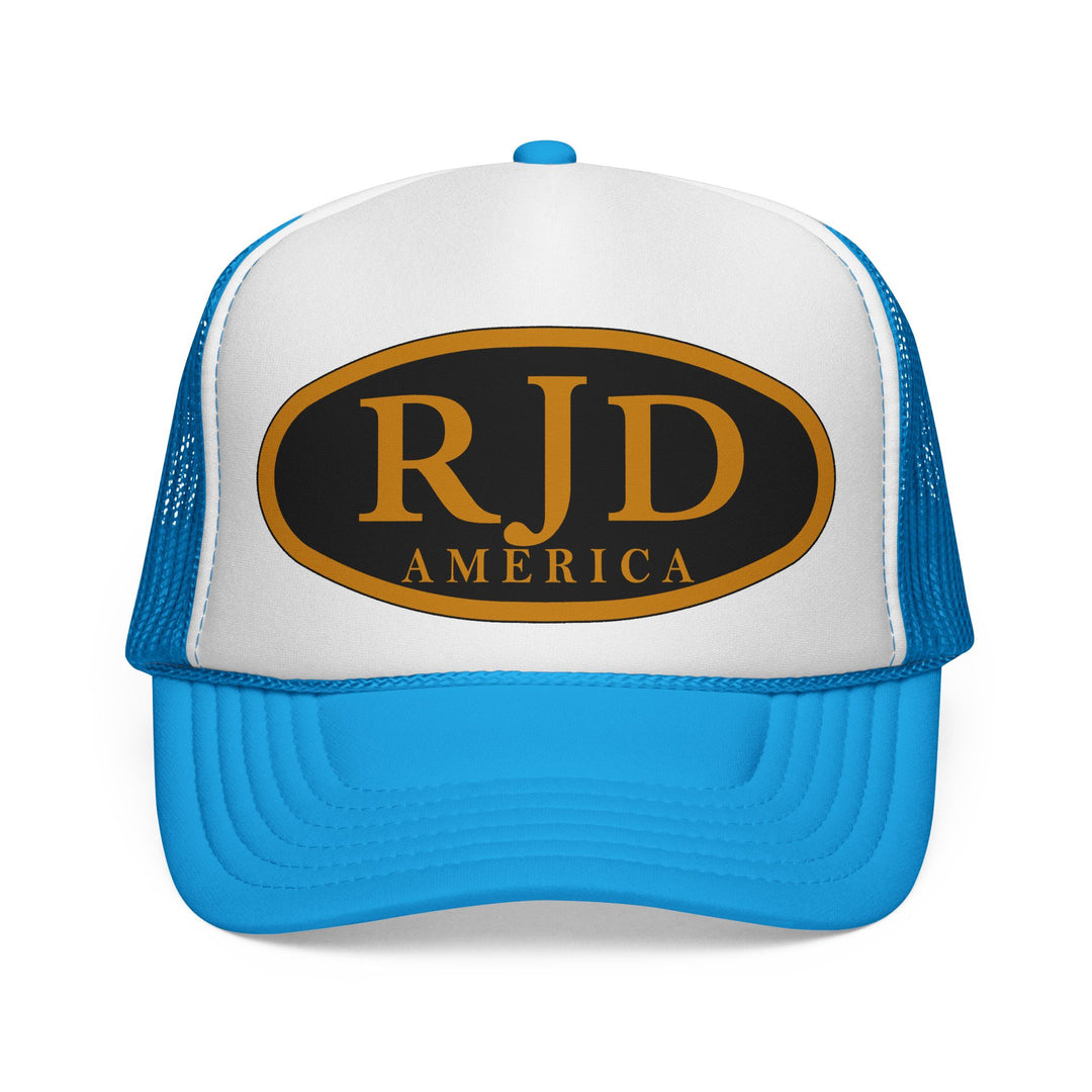 RJD America Retro Oval Logo Mesh Trucker Cap