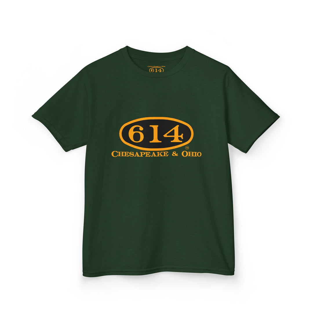 Kids Tee with C&O 614 Number Plate and Custom Artwork