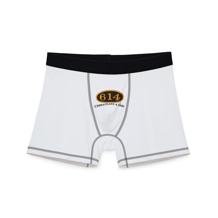 C&O 614 Chesapeake & Ohio Logo Men's Boxer Briefs - Novelty Train Emblem Underwear