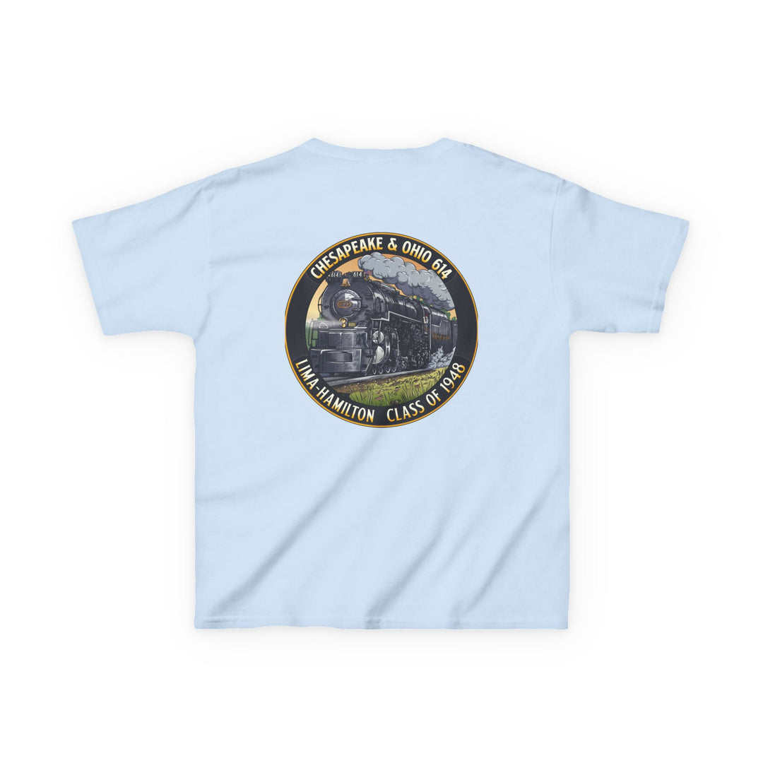 Kids Tee with C&O 614 Number Plate and Custom Artwork