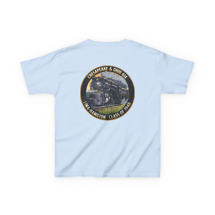 Kids Tee with C&O 614 Number Plate and Custom Artwork