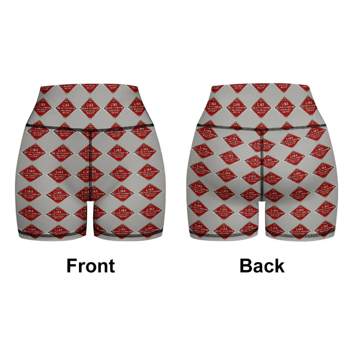 C&O 614 Builder's Plate Women's Yoga Top & Shorts Set