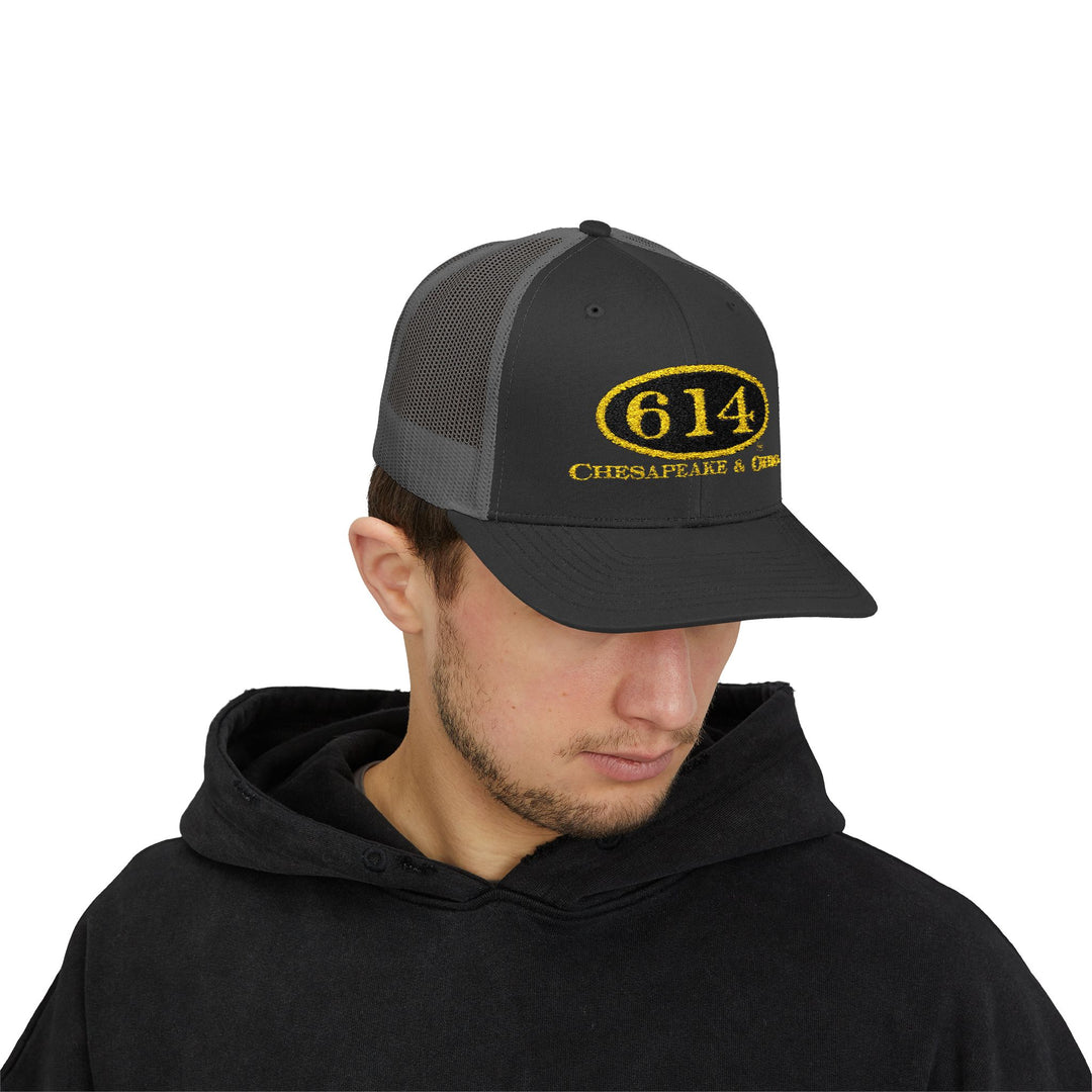 C&O 614 Embroidered Snapback Trucker Cap