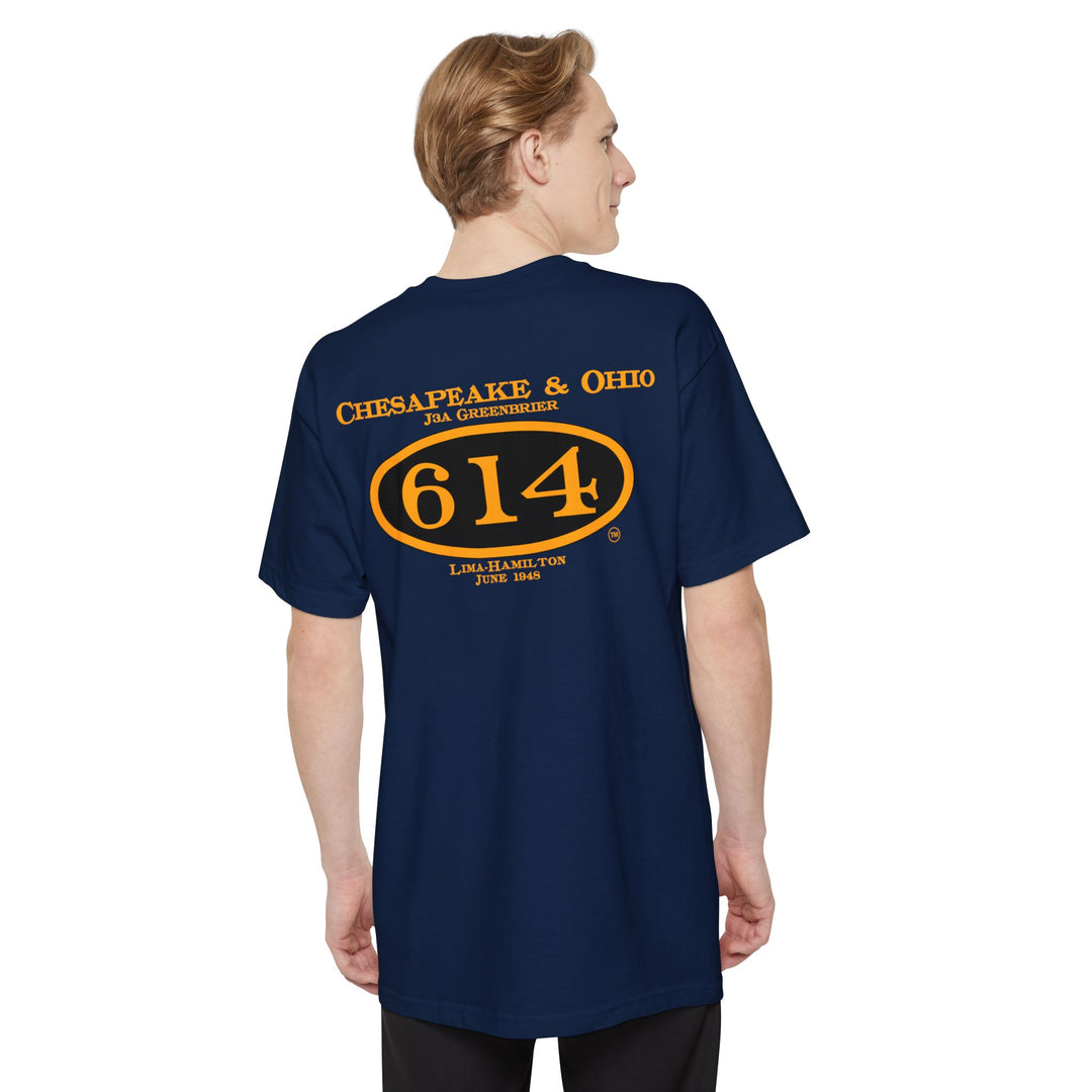 C&O 614 Big and Tall Size T-Shirt with number plate
