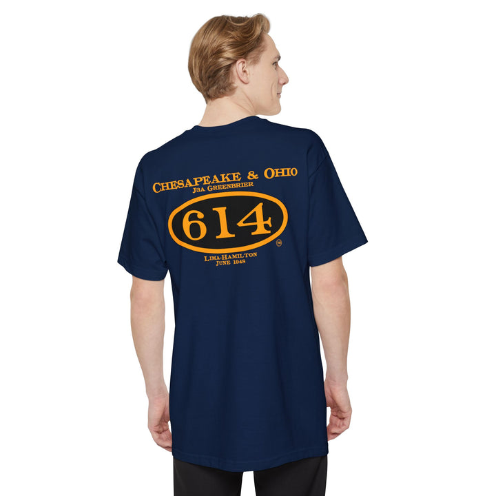 C&O 614 Big and Tall Size T-Shirt with number plate