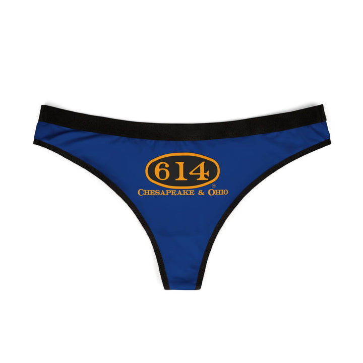 C&O 614 Women's Thong - Blue - Railroad Heritage Underwear