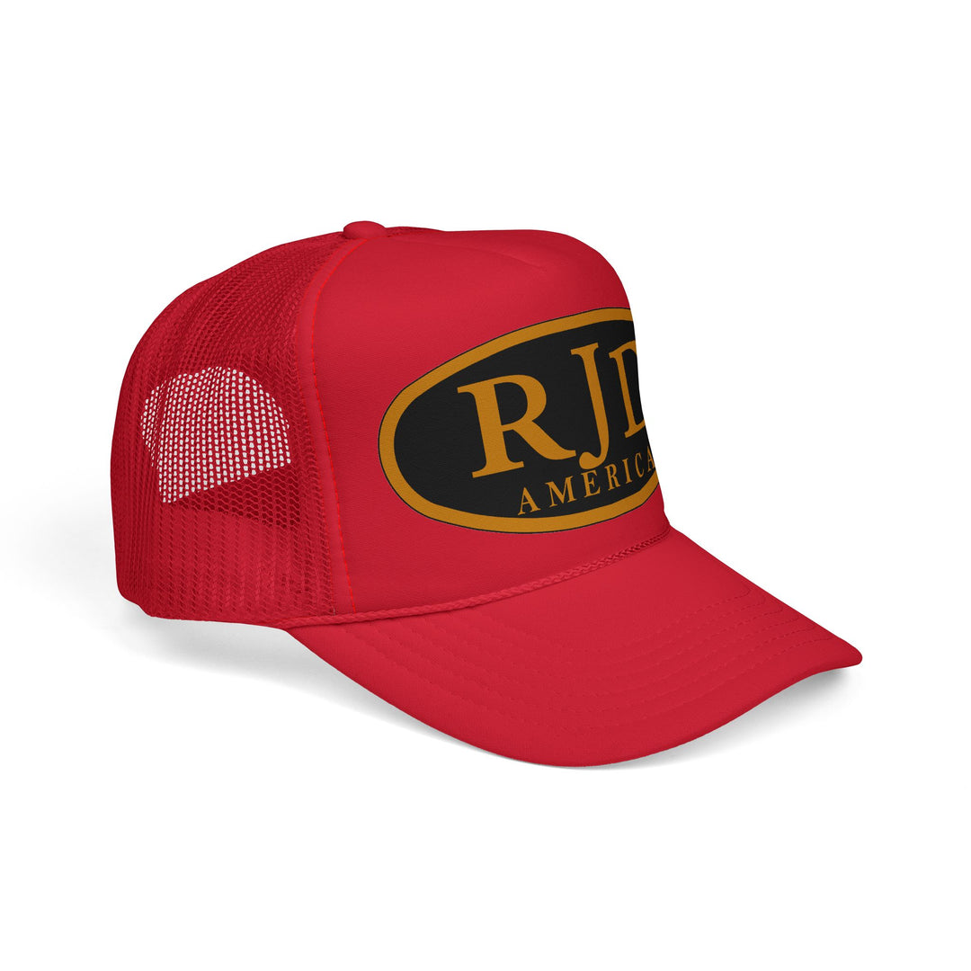 RJD America Retro Oval Logo Mesh Trucker Cap