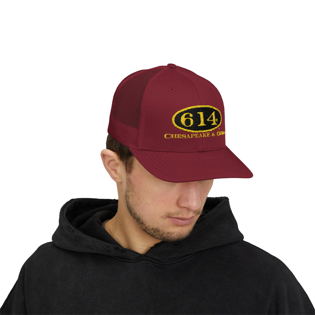 C&O 614 Embroidered Snapback Trucker Cap