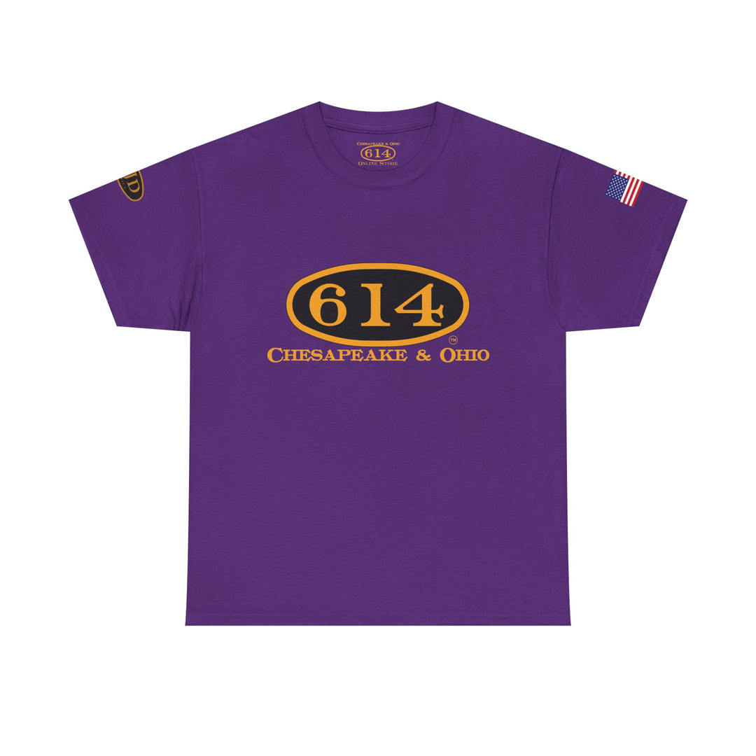 C&O 614 Steam Locomotive T‑Shirt — Thoroughbred Custom Artwork Design