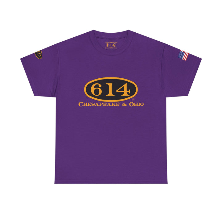 C&O 614 Steam Locomotive T‑Shirt — Thoroughbred Custom Artwork Design