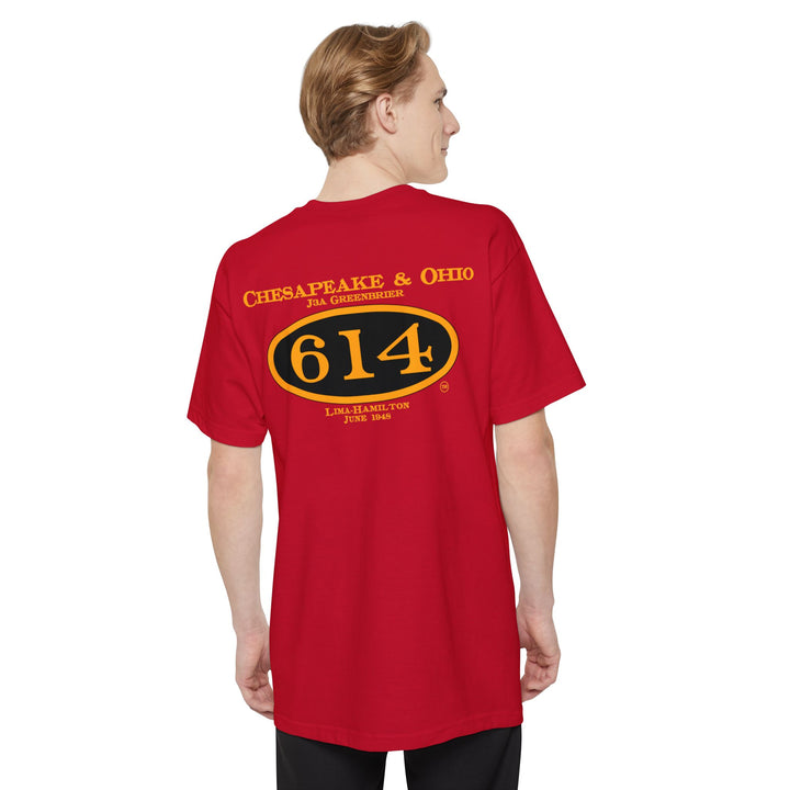 C&O 614 Big and Tall Size T-Shirt with number plate