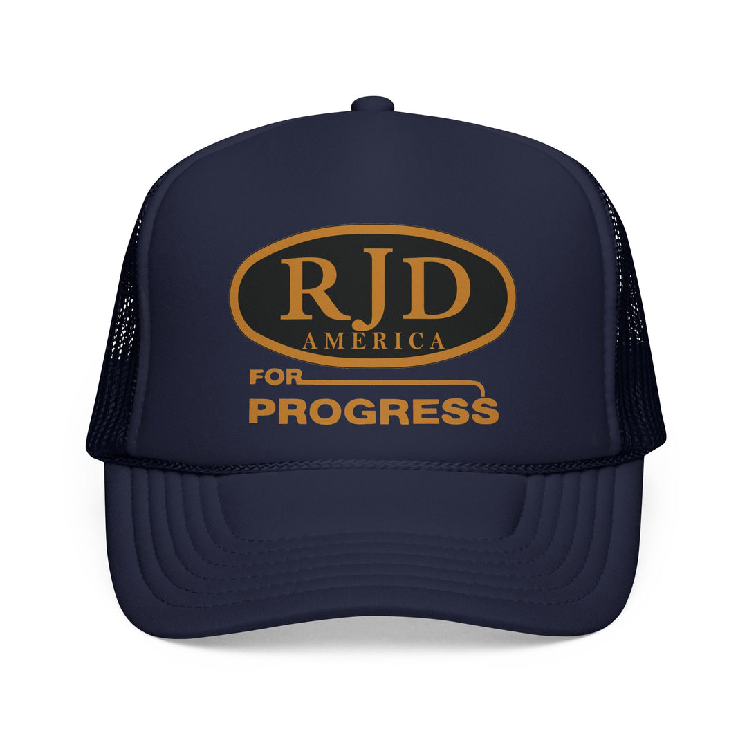 RJD America "For Progress" Trucker Cap — Mesh Snapback