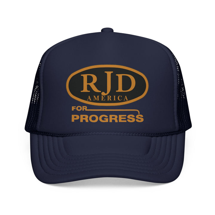 RJD America "For Progress" Trucker Cap — Mesh Snapback