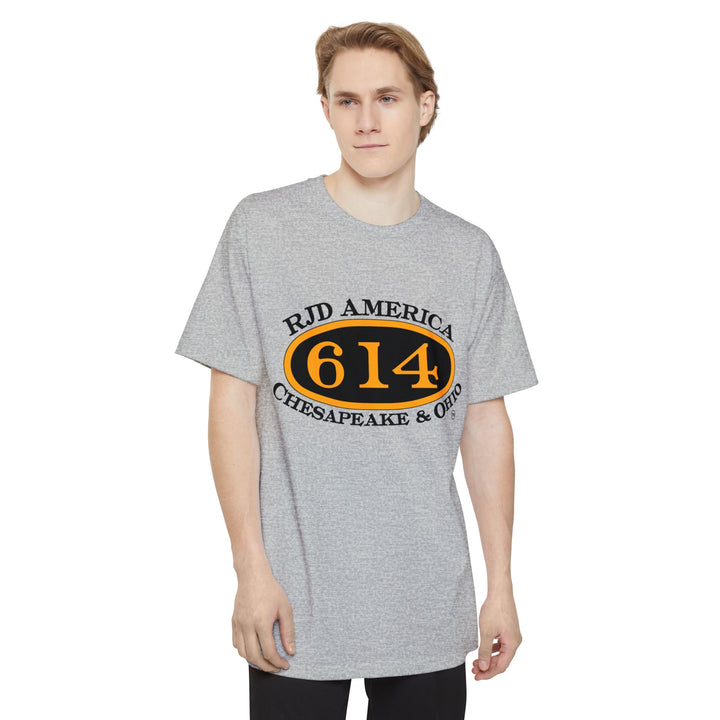 C&O 614 / RJD America - Big and Tall Size T-Shirt  with custom artwork on back
