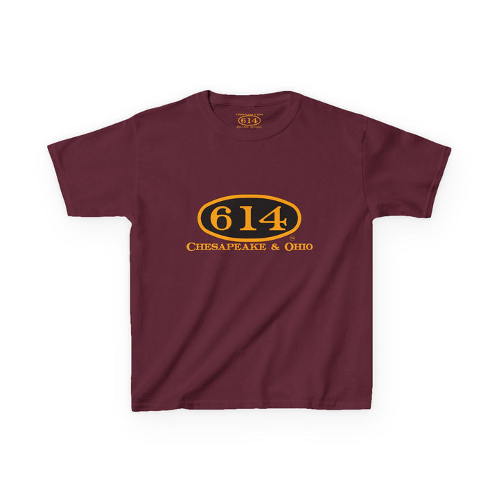 Kids Tee with C&O 614 Number Plate and Custom Artwork