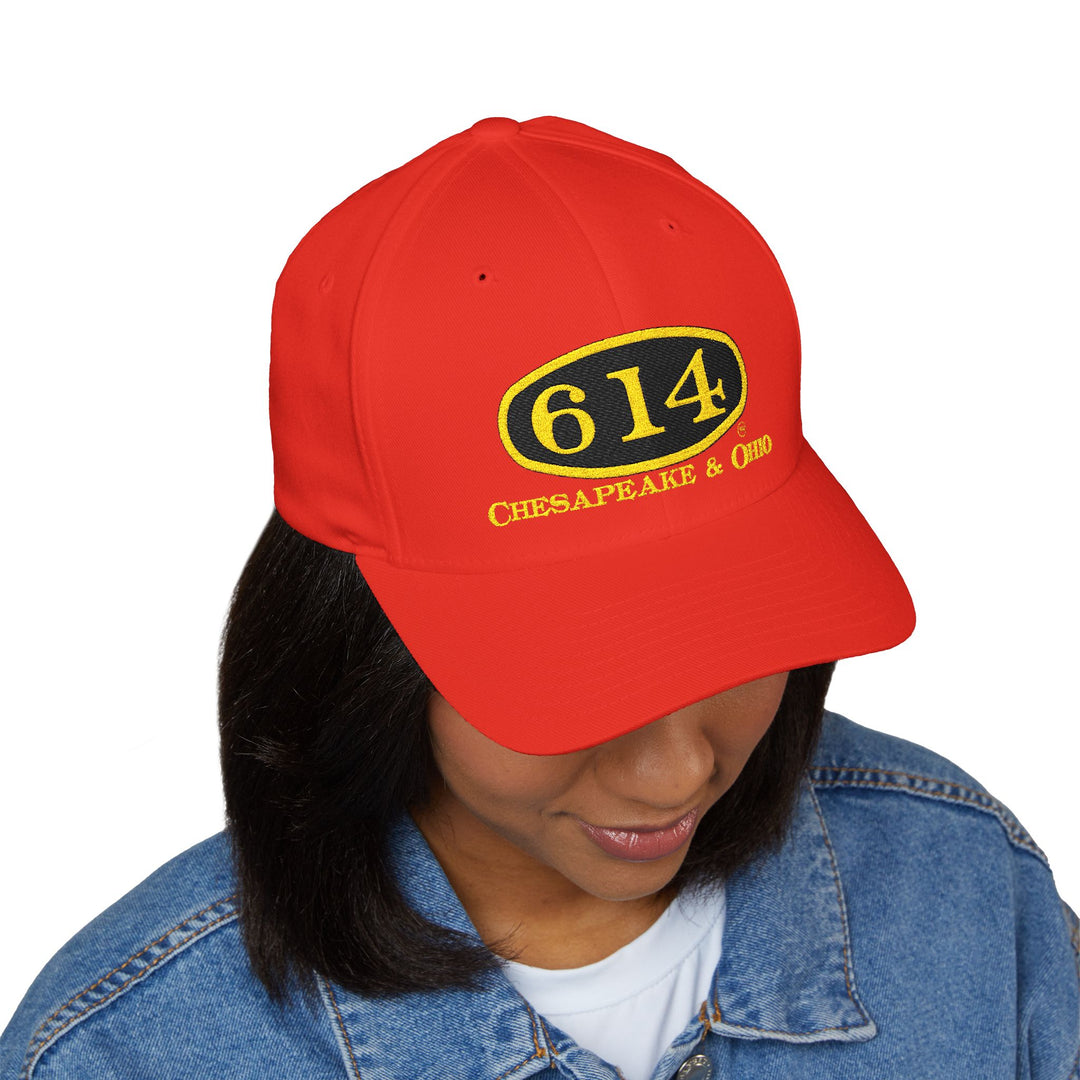 C&O 614 Embroidered Cap — Four-Sided Logo Baseball Hat