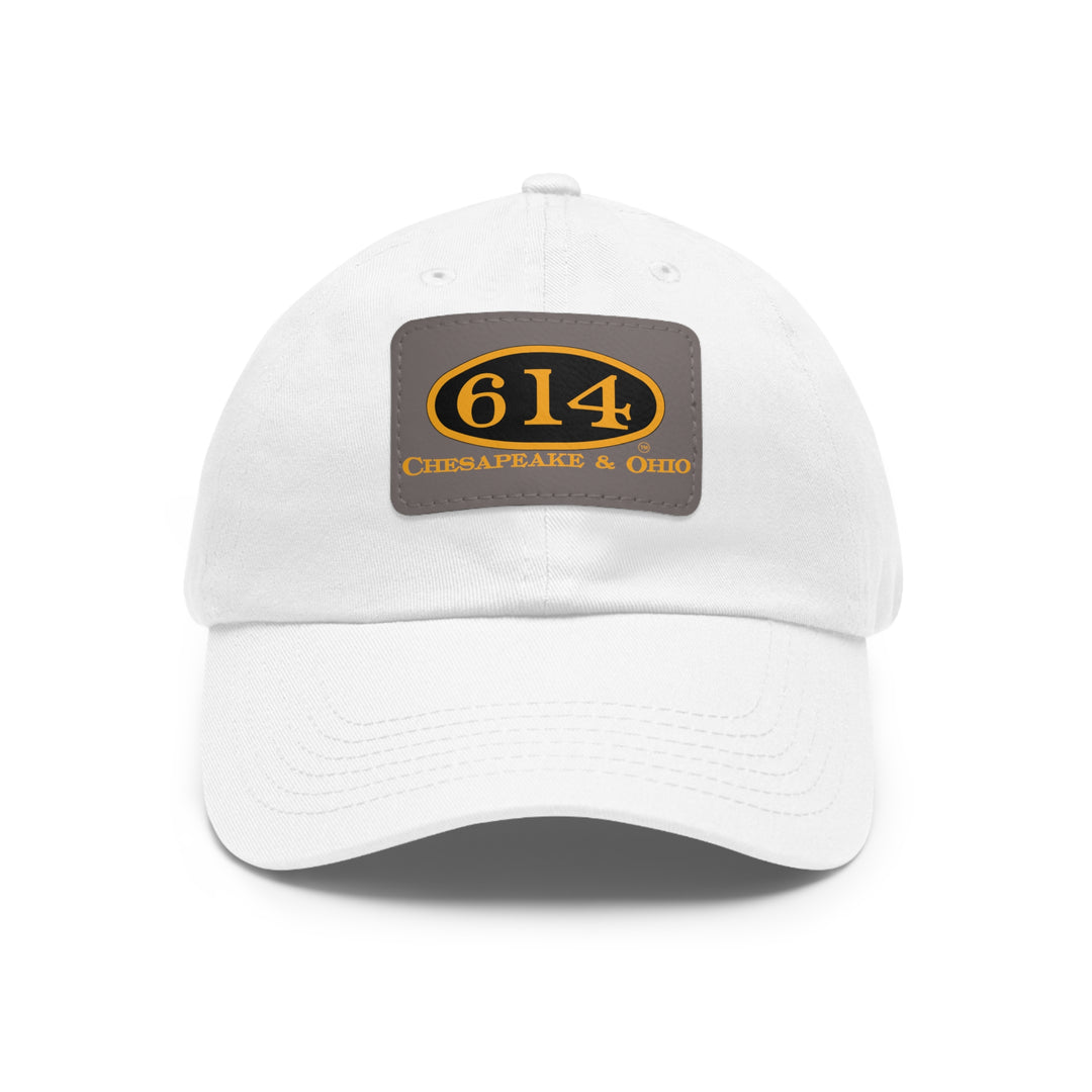 C&O 614 Leather Patch Screen Printed Dad Hat
