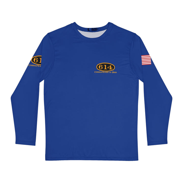 C&O 614 Number Plate Long Sleeve Shirt - BLUE