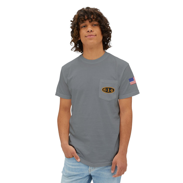 614 "Thoroughbred of the Rails" Unisex Garment-Dyed Pocket T-Shirt