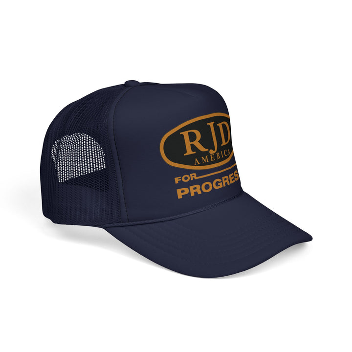 RJD America "For Progress" Trucker Cap — Mesh Snapback