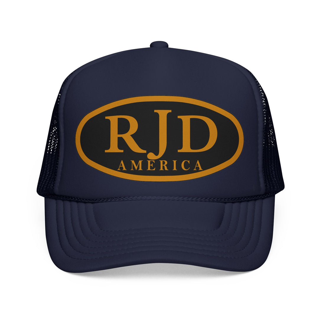 RJD America Retro Oval Logo Mesh Trucker Cap