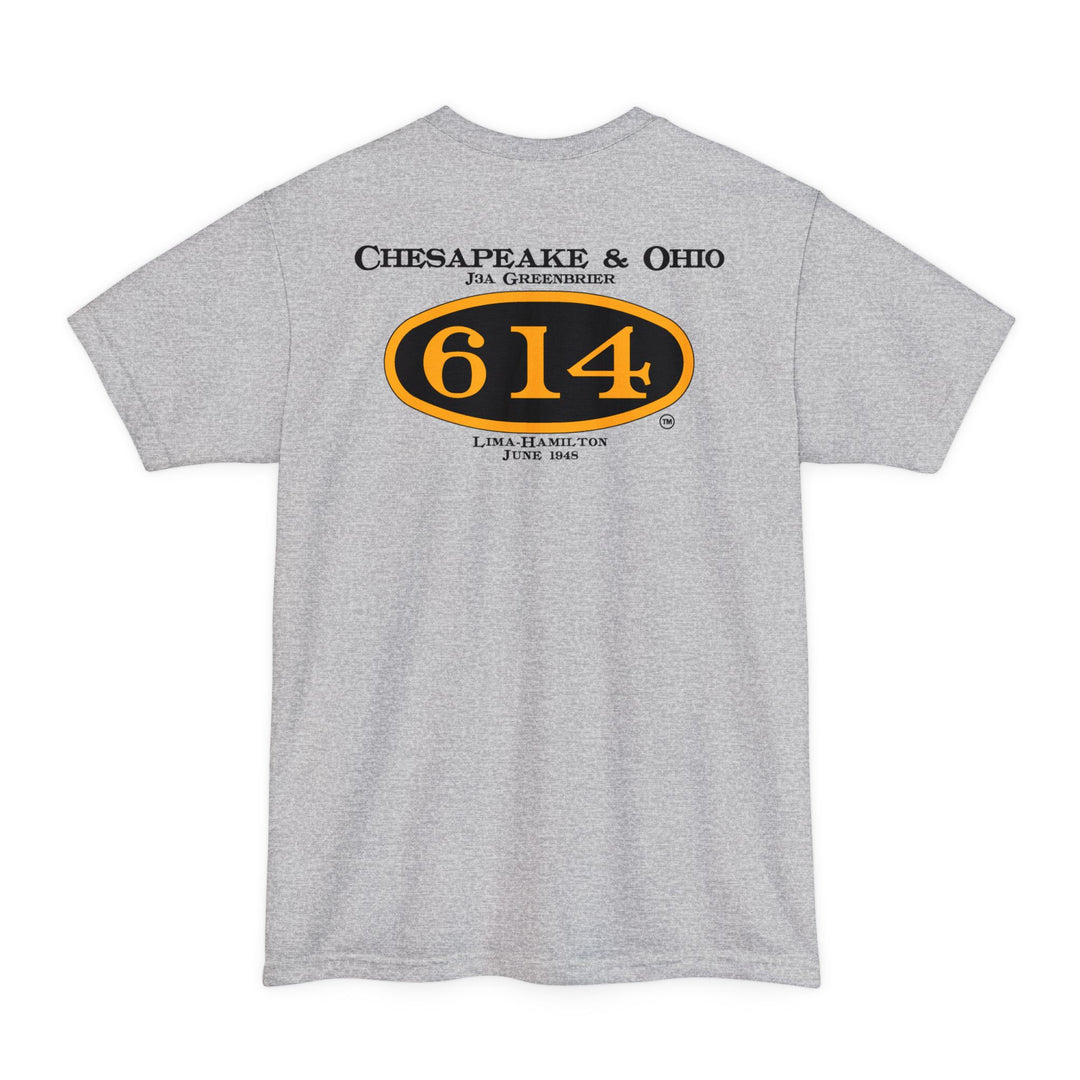 C&O 614 Big and Tall Size T-Shirt with number plate