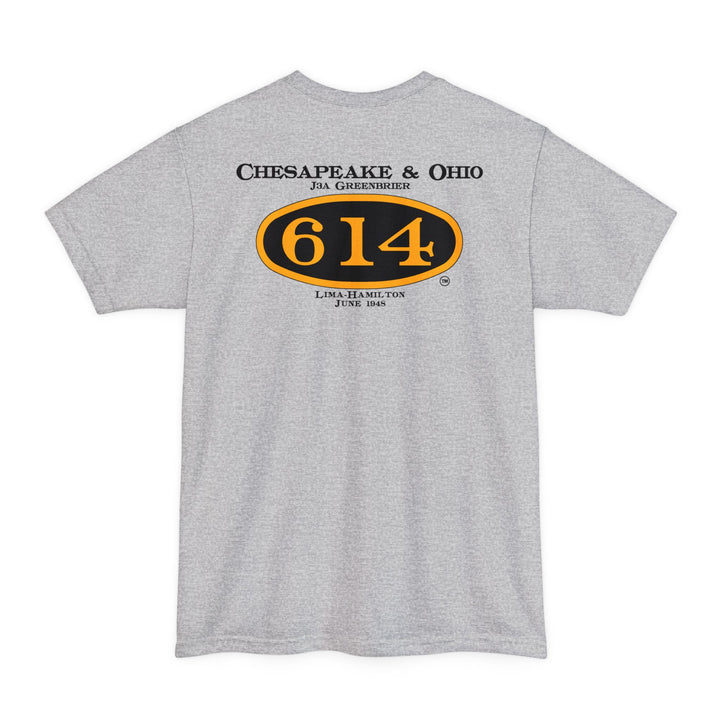 C&O 614 Big and Tall Size T-Shirt with number plate