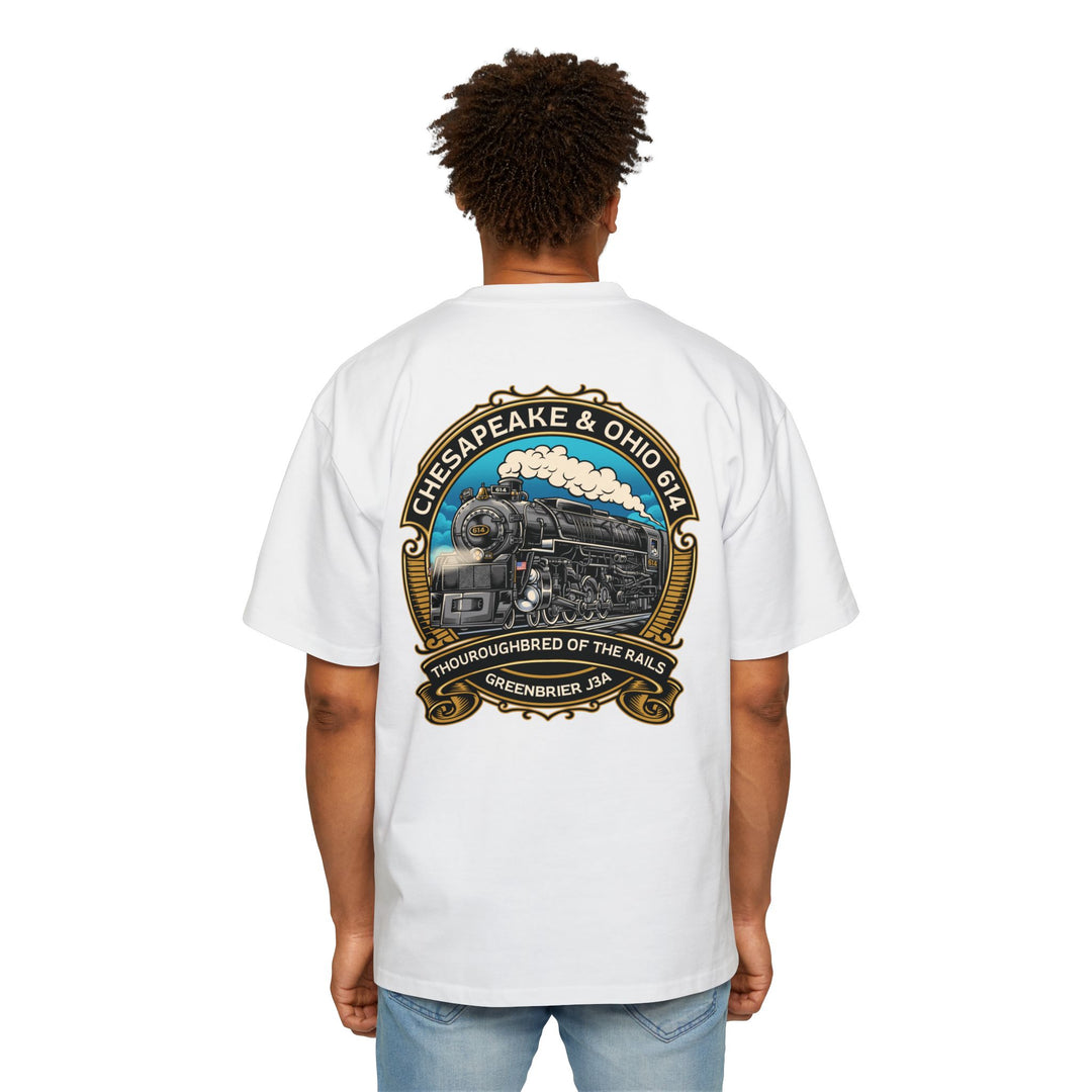 614 "Thoroughbred of The Rails" Men's Heavy Oversized Tee