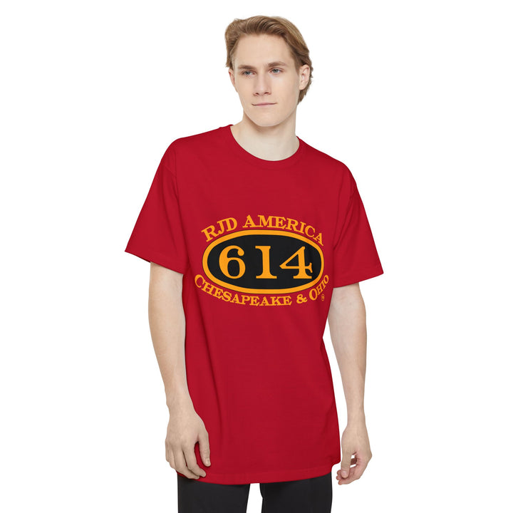 C&O 614 / RJD America - Big and Tall Size T-Shirt  with custom artwork on back